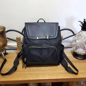 Tutilo New York The Lexy Collection Black Nylon Laptop Tablet Backpack